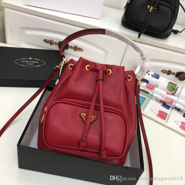 

designer shoulder bag luxury ladies bucket bag luxury classic leather bag ladies large capacity wild handbag travel bags gift 98975