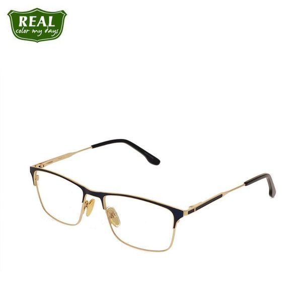 

fashion sunglasses frames 2021 optical glasses frame metal rectangle myopia men eyewear eyeglasses unisex, Black