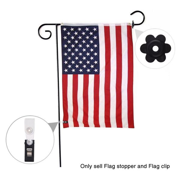 

5 pairs flag sers set rubber garden with clips durable banners accessories