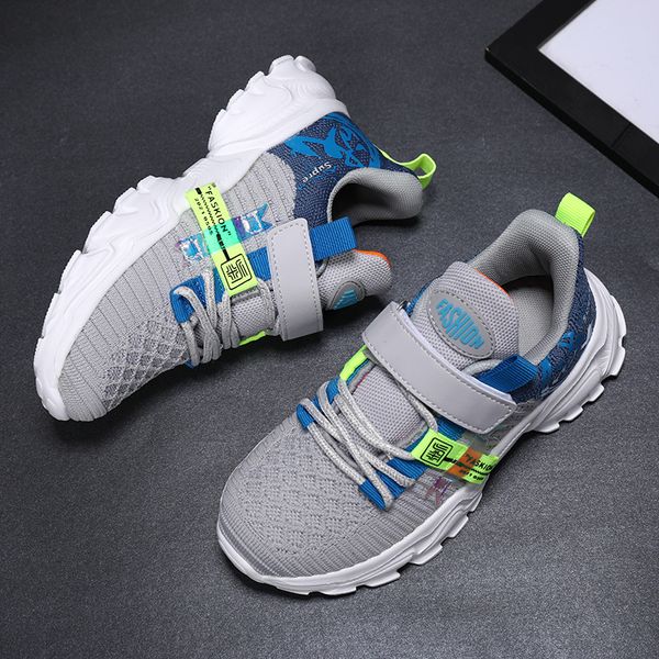 

2020 children walking shoes comfortable boy girls autumn outdoor sneakers trendy pink gray kid athletic trainers 2025a