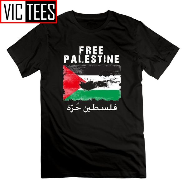 

урожай free palestine мужчины футболки с коротким рукавом мужская o шеи tee shirt мягкий очищенный хлопок костюм футболки