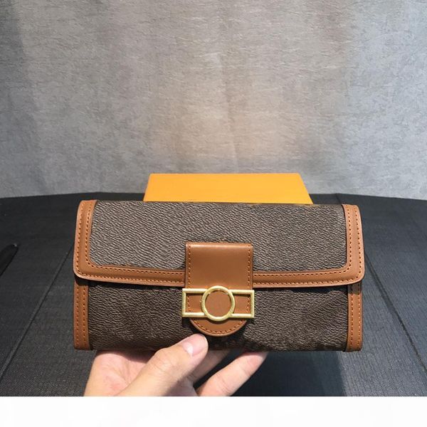 

pink sugao designer wallet long type coin purse wallet 2020 new fashion letter and flower prined genuine leather with box, Red;black