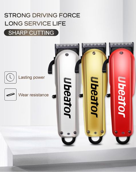 

Domestic hair clipper commercial solid color gold red oil hair clipper charge two electric hair clippers