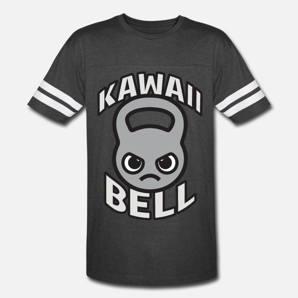 

kawaii bell kawaii kettlebell grey t shirt men design 100% cotton s-xxxl original loose fashion spring autumn standard shirt