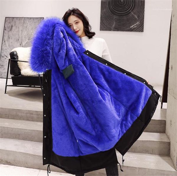 

womens winter jacket fashion faux fur collar thick warm coats long sleeve casual teenager coats designer, Tan;black