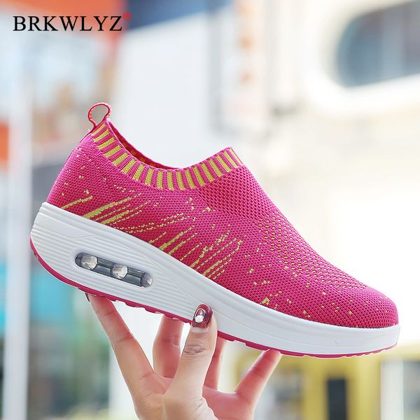 

women flat platform shoes woman loafers sneakers 2020 fashion women's slip on shallow swing casual shoes ladies flats, Black