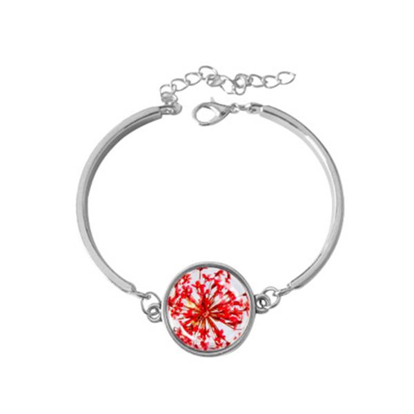 

fashion new european and american retro dried flower bracelet time round bracelet female jewelry factory direct, Black