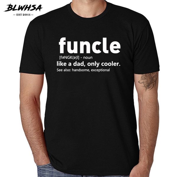 

blwhsa mens funcle definition t-shirt funny gift for uncle proud a uncle tees like a dad only cooler tshirt for men 100% cotton