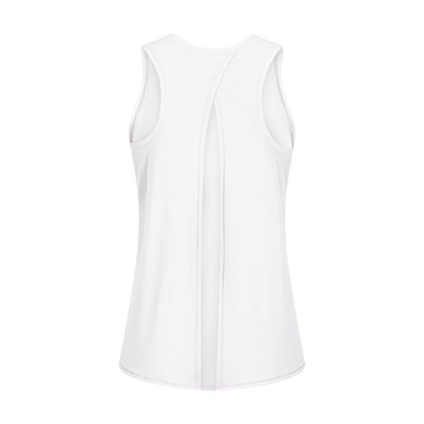 

23 outdoors backless lady t-shirt lu-72 naked yoga clothing g sports fitness vest new breathable running quick-drying shirt254j, Gray