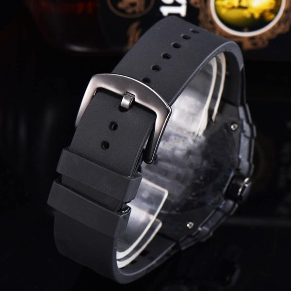 

high-end fashion hollow flower skull necklace watch stainless steel butterfly double snap mens quartz watch round watch, Slivery;brown