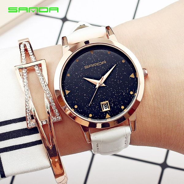 

genuine ladies watch female watch ladies quartz watch waterproof casual sports wristw fashion gift 194, Slivery;brown