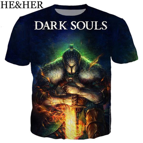 

arrival game dark soul 3d print shirts funny oversized graphic men clothing