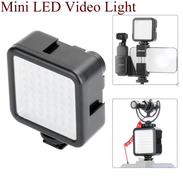 

flashes camera mini led video light pography fill 3 shoe mount for dji osmo a6400 dslr gimbals r30