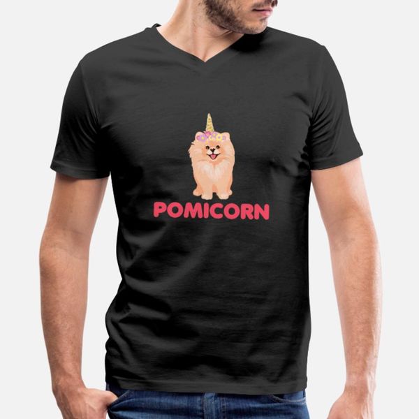 

cute pomeranian unicorn dog with flowers t shirt men character tee shirt crew neck clothing anti-wrinkle comfortable spring autumn shirt