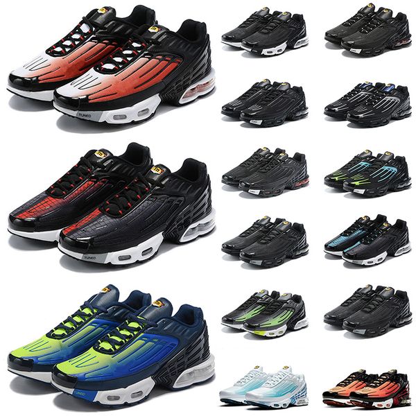 

selling tuned iii tn plus 3 mens running shoes womens cushion trainers tn 3 tiger black white orange og ultra red spider sneakers, White;red