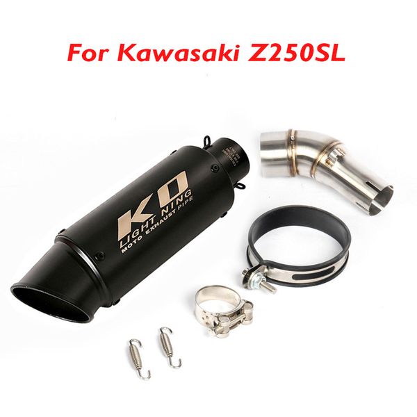 

motorcycle exhaust pipe escape muffler modified connector section middle mid pipe for z250sl
