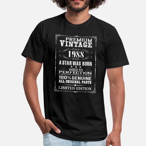 

премиум vintage 1988 тенниски мужчины дизайн 100% хлопок вокруг шеи подходит фитнес basic spring стандартной рубашки