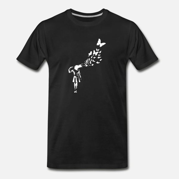 

banksy t shirt men anti-wrinkle tee shirt s-xxxl trend anti-wrinkle casual spring standard
