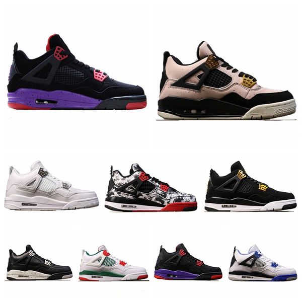 

women's men's basketball shoes 4s bred loyal blue unc laser orange cool gray knicks opponent outdoor sneakers men's sneakers