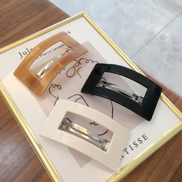 

hair accessories fashion clips acrylic resin hollow geometric for women girls