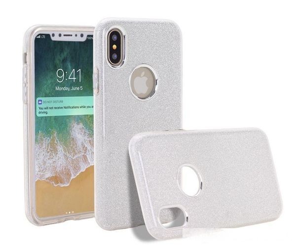

glitter phone caseshell for7 pus 8 plus tpu back cover phone case for iphone x