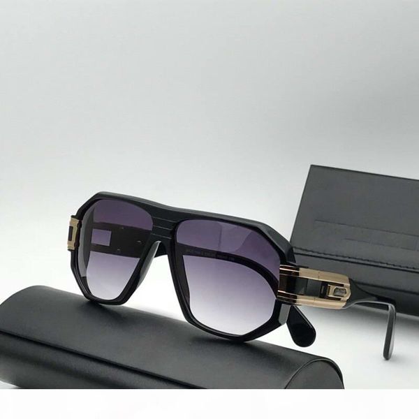 

legends 163 pilot sunglasses gold black grey gradient lens gafas de sol men designer sunglasses glasses new wth box, White;black