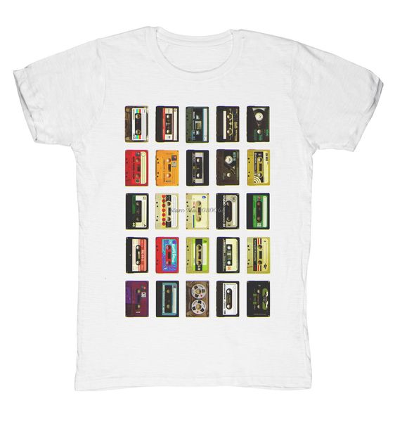 

new men t-shirt fiammata uomo cassette vintage idea regalo tshirt fashion cotton short sleeve shirt hip hop tees