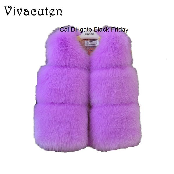 

prince baby girls faux fur waistcoat kids autumn winter outerwear children thickening warm solid vest faux fur soft clothes, Camo