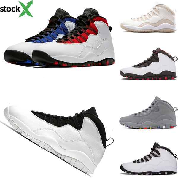 

westbrook class of 2006  jordon basketball shoes 10s cement fusion red grey infrared powder blue mens sports shoes trainer, Black