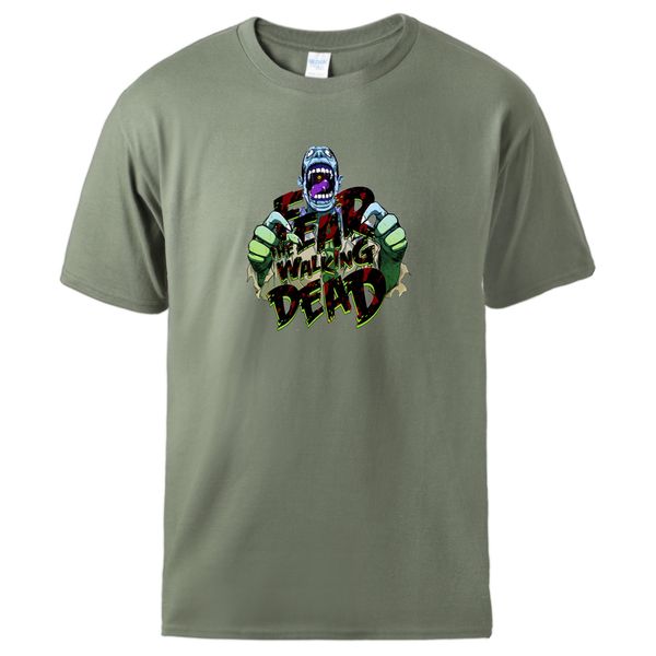 

the walking dead футболки мужские лето с коротким рукавом хлопок tops streetwear 2020 человек марка crewneck футболки мужские тренировки тро