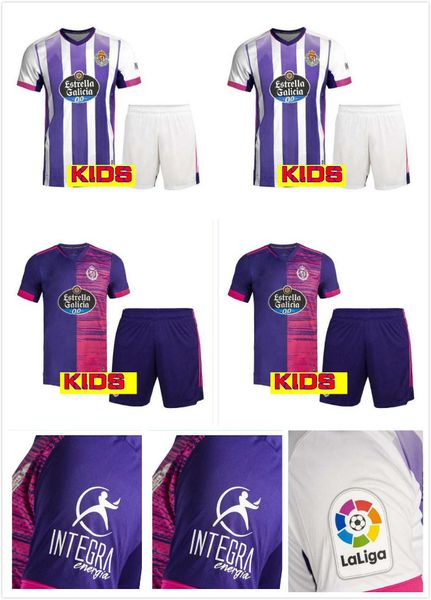 

2020 2021 real valladolid soccer jerseys sanchez ramirez 20 21 guardiola plano kids kit sets suit football shirt boys camiseta de fÃºtbol, Black;yellow