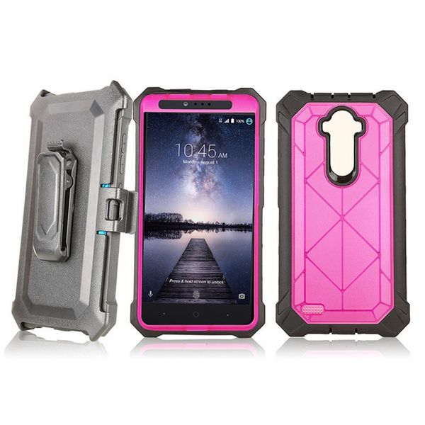 

cgjxshybrid armor shockproof case for lg aristo 2 metropcs lg lv3 2018 k8 2018 cover with belt clip without screen film b