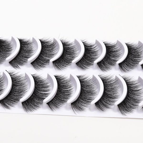 

false eyelashes 2021 10 pairs natural fake lashes long makeup 3d mink extension eyelash for beauty