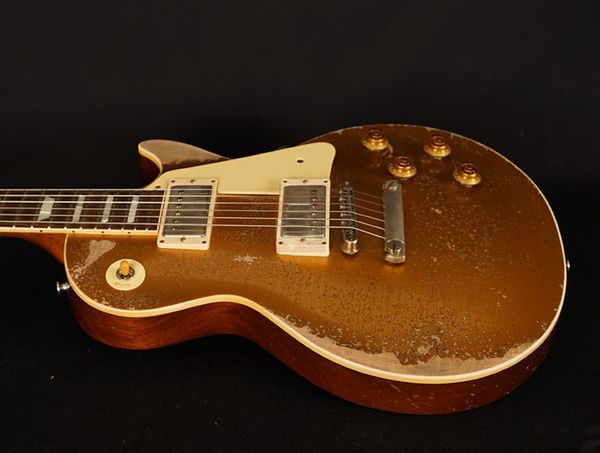 

quality electric guitar custom aged/relic gold guitars