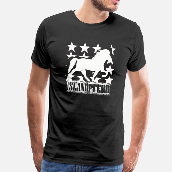 

icelandic horse: pony merch t shirt men printed 100% cotton size s-3xl homme loose humor summer pictures shirt
