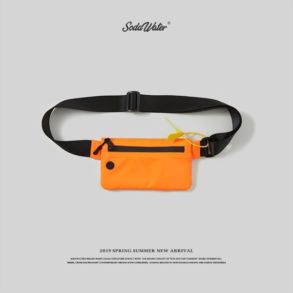 

sodawater малый талии сумка мужчины streetwear fanny pack для мальчиков унисекс пояс сумки мужские женские эластичные мода деньги кошельки 2