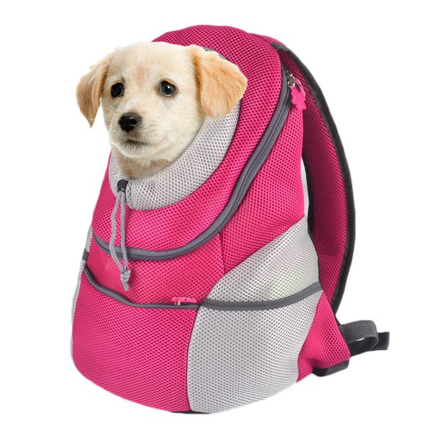 

pet dog carrier bag dog cat travel backpack breathable chest bag double shoulder outdoor portable backpack