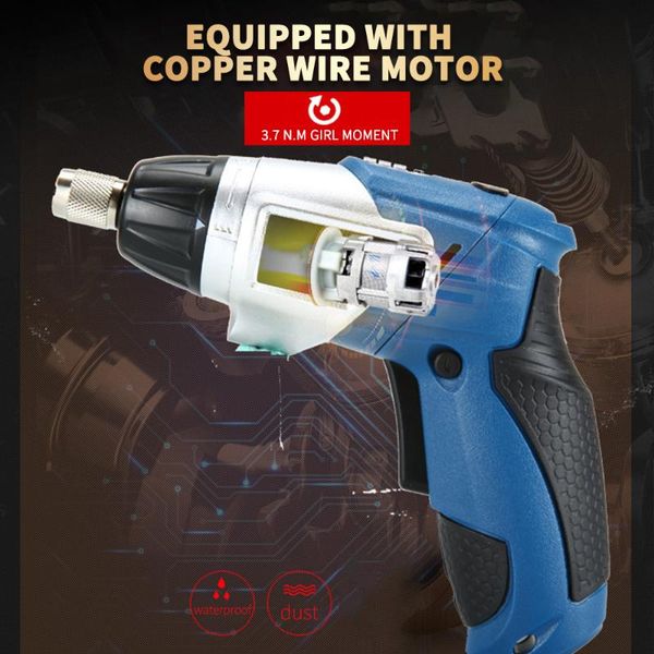 

3.6v cordless electric screwdriver household rechargeable screwdriver with twistable handle with -in lithium battery