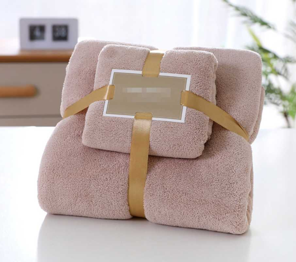 

towel set coral velvet bath for adults thick soft absorbent mother gift face luxury towels