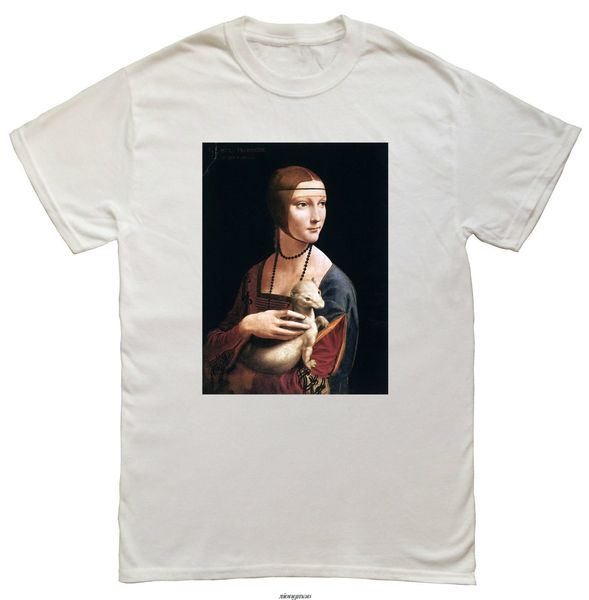 

леонардо да винчи дама с горностаем галлерани 1496 -men футболка