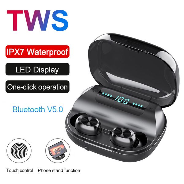 

2020 new true wireless bluetooth mini earbuds 5.0 earphone running stereo wireless touch control headphones sports in-ear headset with mic