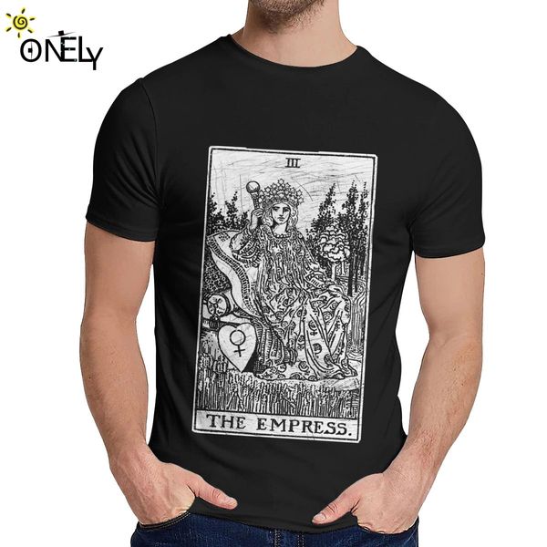 

the empress tarot card t shirt major arcana fortune telling occult t shirt casual o-neck casual for man 100% cotton