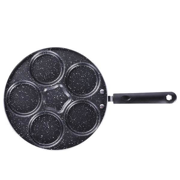 

burger eggs ham aluminium alloy 5 holes non stick omelet pan breakfast maker
