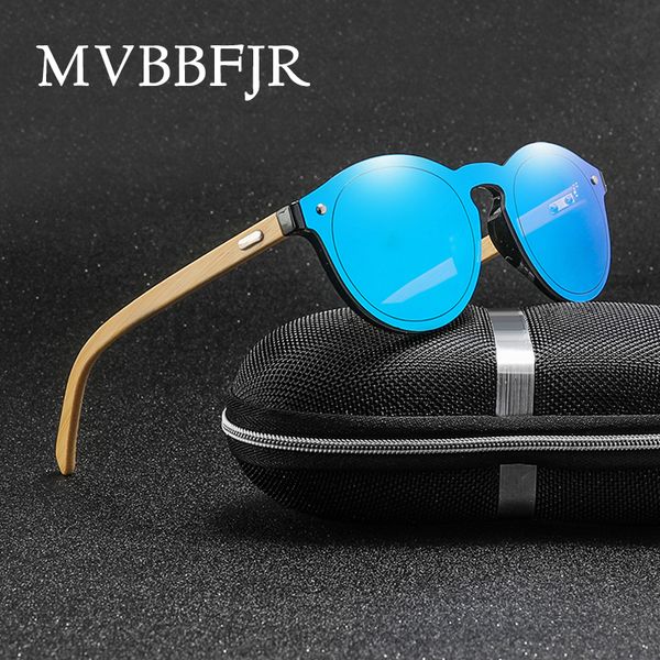 

mvbbfjr fashion men bamboo sunglasses women wooden mirror shade eyewear retro vintage classic sun glasses uv400 environmental, White;black