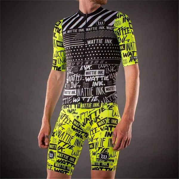 

2020 wattie inkt pro team men short sleeve jersey bib shorts sets cycling racing clothing ciclismo maillot roadcycling apparel, Black;blue