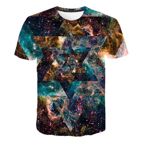 

magic stars galaxy male 3d print shirts graphic plus size anime men clothing