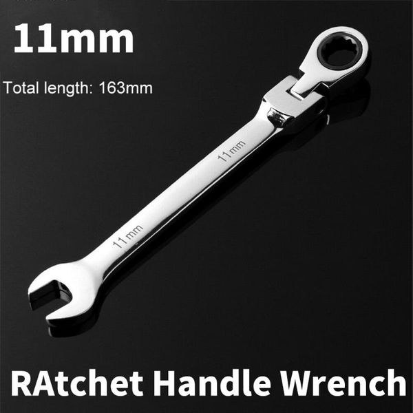 

1pc ratchet wrench gearwrench sae metric 180-degree flex head polished