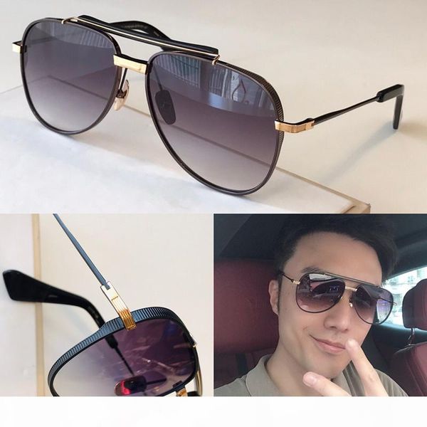 

new popular symeta sunglasses type404 men designer k gold retro square frame fashion avant-garde style uv 400 lens eyewear, White;black