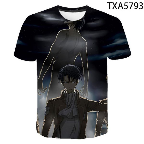 

new attack on titan 3d comfortable trend high-quality 3d print shirts hentai harajuku horror men clothing