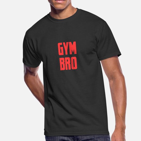 

gym bro t shirt men customized short sleeve crew neck formal fitness authentic spring autumn letters shirt